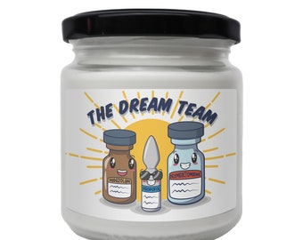 Dream Team Propofol, Candela di soia profumata alla ketamina, Regalo veterinario, Divertente regalo tecnico veterinario, Giornata mondiale del veterinario, regalo per receptionist veterinario