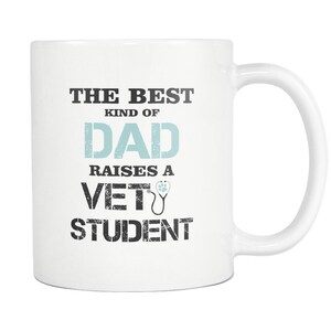 Tierarztliches Geschenk-Die beste Art von Papa wirft ein Tierschüler Weißbecher 11oz oder 15oz Veterinarian/Vet Student Mug/Veterinärgeschenk