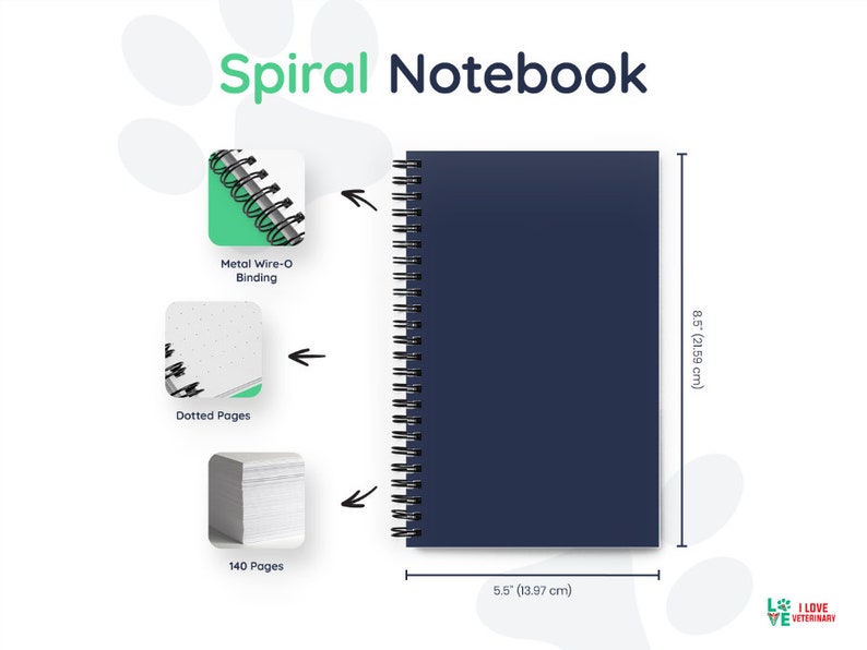 a spiral notebook is shown with the instructions for how to use it