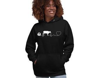 Large Animal Vet Cow pulse Women’s Premium Hoodie, Sweatshirt, Vet Gift, Veterinarian Hoodie, Veterinary Medicine Hoodie, Vet Med Hoodie