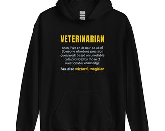 Veterinarian Definition Unisex Hoodie, Sweatshirt, Vet Gift, Veterinarian Hoodie, Veterinary Medicine Hoodie, Christmas Vet Med Hoodie, DVM
