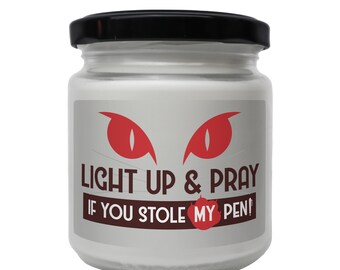 Light up and pray Scented Soy Candle, Veterinarian Gift, Funny Vet Tech Gift, World Veterinary Day, veterinary receptionist gift, Vet nurse