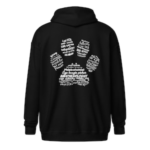Veterinary Pawprint Unisex Zip Hoodie, Sweatshirt, Vet Gift, Veterinarian Hoodie, Veterinary Medicine Hoodie, Christmas Vet Med Hoodie, Vet