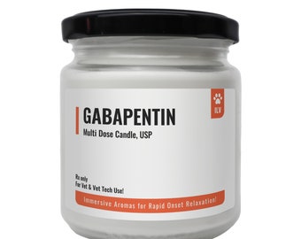 Vet Nurse Gift, Gabapentin Candle, Veterinarian Gift, Vet Tech Gift, Vet School Gift, Scented Soy Candle, Funny Vet Student Gift, RVT Gift