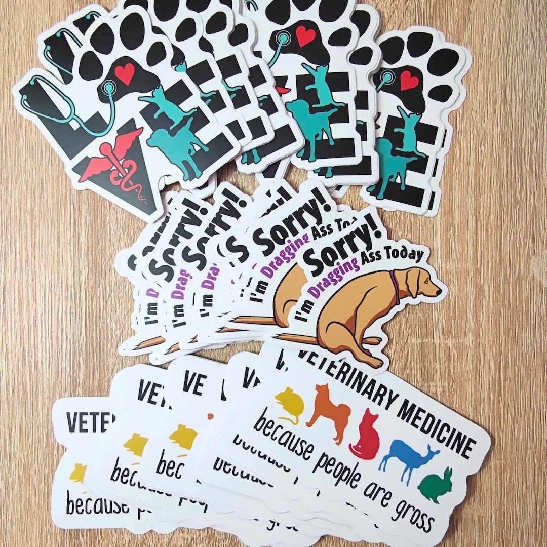 Veterinary Stickers Bundle 3 for the Price of 2 Vet Tech Etsy