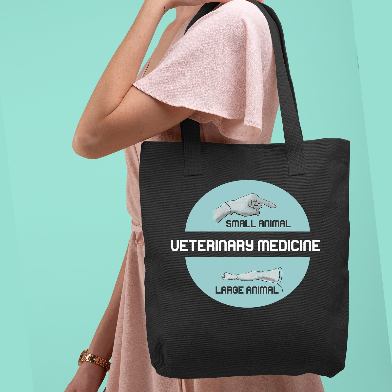 Veterinary Medicine Small & Big Animal Tote Bag Shoulder Etsy