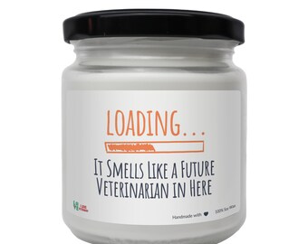 Regalo para futuros veterinarios, vela para la facultad de veterinaria, regalo para estudiantes de veterinaria, vela de medicina veterinaria, regalo de graduación de veterinario, Día Mundial de la Veterinaria