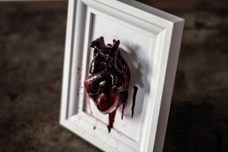 Anatomical human heart in a frame image 5