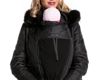 449p Happy Mama Womens Maternity Padded Jacket 3in1 Two-Sided Removable Insert