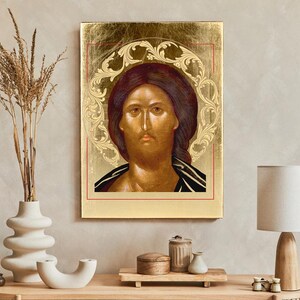 Icon of Jesus Christ, Jesus Christ image, religious icon, religious gift,  handmade icon, wooden icon, perfect present, religious picture,
