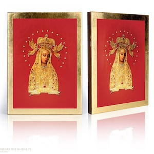 Icon of Our Lady of Sorrows, Our Lady of Lichen- handmade icon, wooden icon, perfect present, beautiful religious picture, Mother of Sorrows