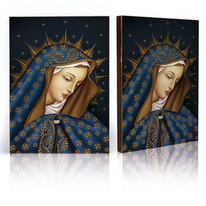 Icon of Holy Virgin, Blessed Mary, Mother of God, Our Lady, handmade icon, wooden icon, perfect present, religious picture, religious icon,