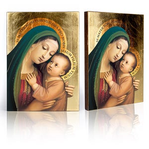 Icon of Our Lady of Good Advice, Holy Virgin icon, Our Lady icon, Mother of God icon, handmade icon, wooden icon, perfect present,