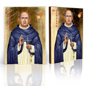 Icon of Blessed Ceslaus, handmade icon, wooden icon, Bl Ceslaus icon, Blessed Ceslaus picture, Bl Ceslaus image