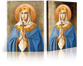 Saint Olga of Kiev, religious icon,  handmade icon, wooden icon,  religious gift, perfect present, religious picture, beautiful icon