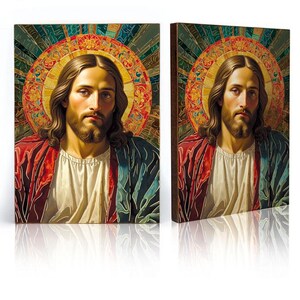 Icon of Jesus Christ, religious icon, religious gift,  handmade icon, wooden icon, perfect present, religious picture, beautiful icon