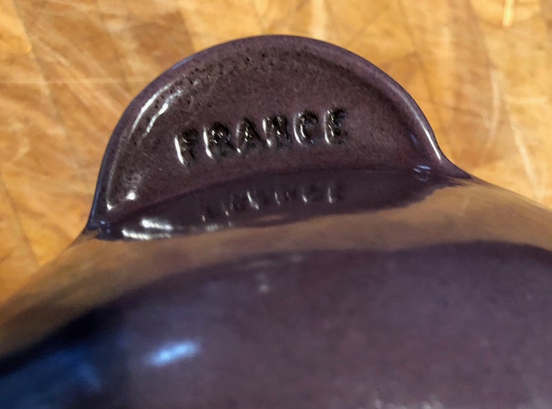 Rare Le Creuset Eggplant Aubergine Enameled Cast Iron Dutch Etsy