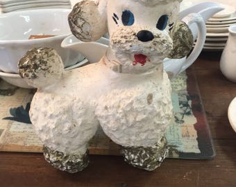 Vintage 70s Poodle Piggy Bank