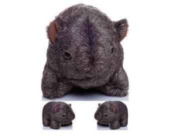 Wombat family - Hairy nose Bruce wombat and the kids | Allergy free | Fire resistant | Aussie made