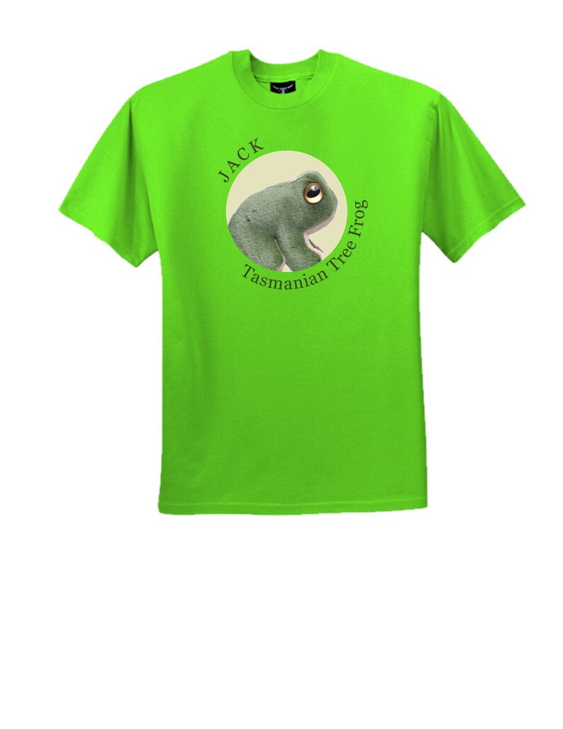 Frog T-shirt Jack Tasmanian Tree Frog Lime Green