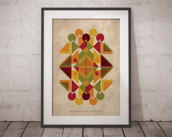 Inspirational Wall Art Poster, Together We Can