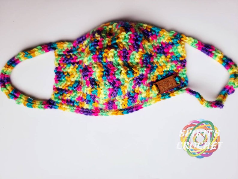 Rainbow bright matching hat and mask
