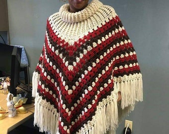 Extra cozy sweater ponchos!  Can be made in your choice of colors!