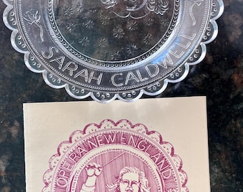 Vintage Opera New England Sarah Caldwell Glass Plate, Boston Memorabilia