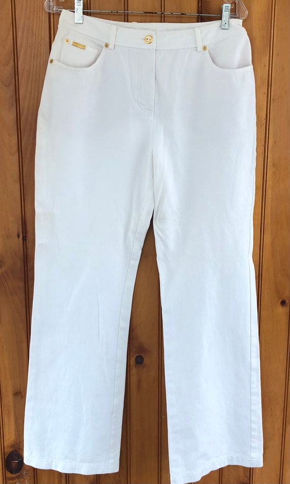 St John Sport woman white 30x31 5 pocket jeans