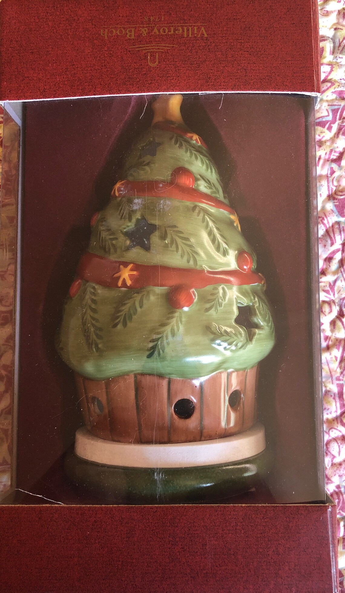 Villeroy and Boch 7 inch Christmas tree tea light holder Etsy