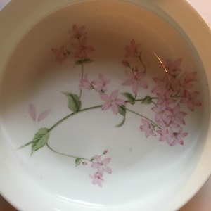 Mikasa garden collection white pink floral bone china 9x2 vegetable bowl A1-100 narumi japan