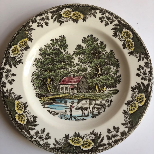 Fair Oaks by royal China 10 inch dinner plate