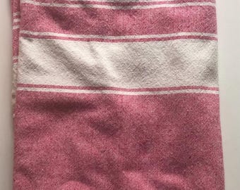 Red and White Striped Peshtemal Beach Towels - Set of 2