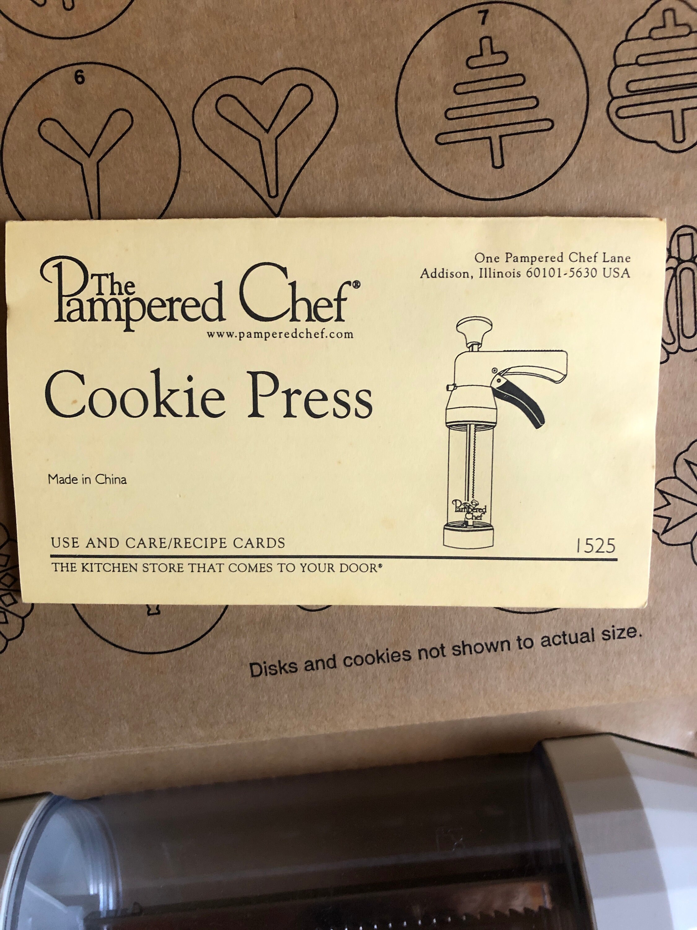 Pampered Chef Cookie Press 16 Disk Bakeware Model 1525 Preowned Etsy