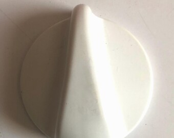 GE Spectra Stove Burner Knob White 2x2 Replacement Range Oven Control Single