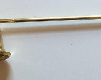 Brass Candle Snuffer Hinge Tilting Long Handle 10" Brass Candle Snuffer Hinge Tilting Long Handle 10"