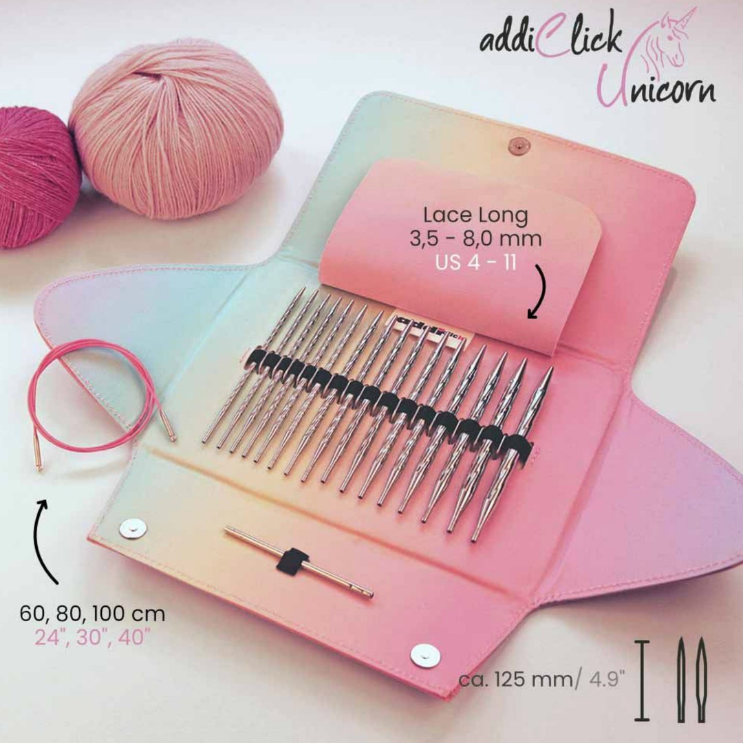 Addi Click Unicorn Lace Long Case 3.50-8.00mm - the Best Gift for