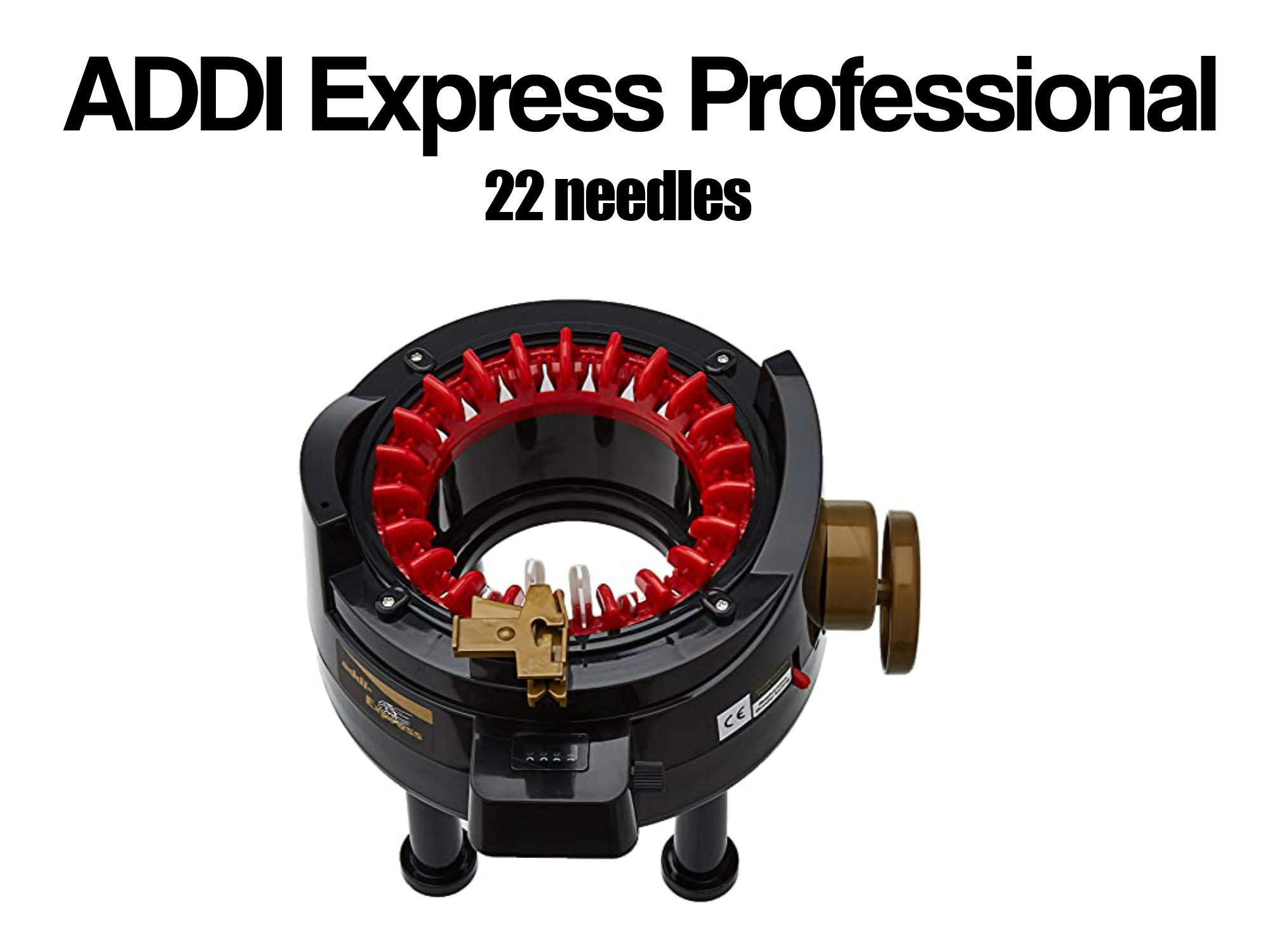 Addi Express プロフェッショナル編み機 - 22 本針の手編み機