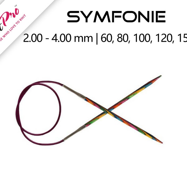 Circular Knitting needles - KnitPro Symfonie wooden circular knitting needles - 2 mm - 4 mm | 60 80 100 120 150 cm