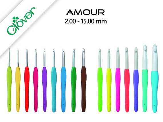 Amour Crochet Hook, Size 12mm, Blue