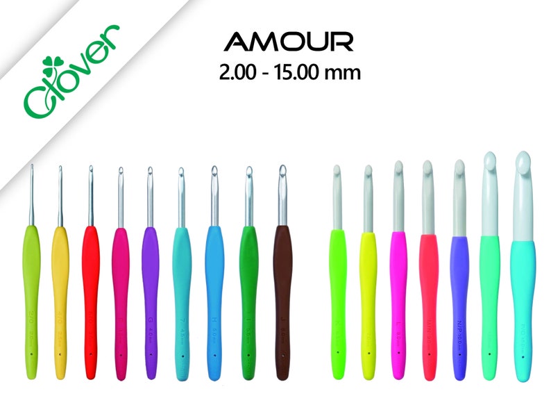 Crochet Hook Clover Amour Soft Touch Quality Crochet Hooks Etsy