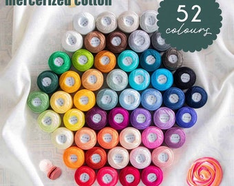 Fil n 10 Scheepjes Candy Floss - coton mercerisé biologique pour broderie, Sashiko, frivolité, quilting main, micro crochet