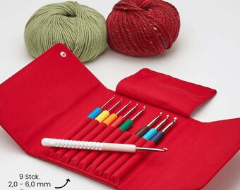 Crochet hook set AddiColours | 9 sizes 2.00mm - 6.00mm