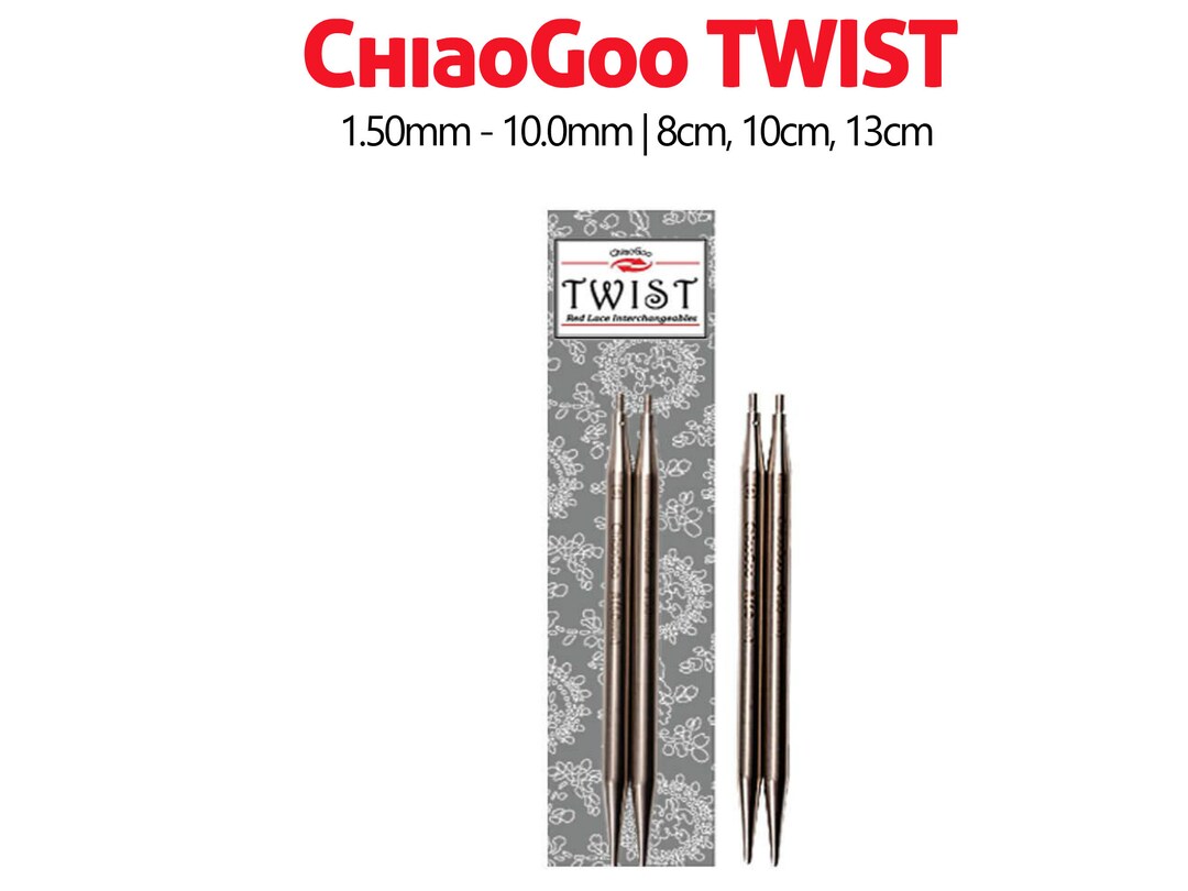 Chiaogoo TWIST Interchangeable Knitting Tips Chiaogoo Twist Interchangeable Knitting Needle