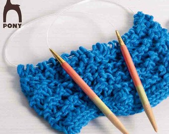 Circular knitting needles PONY Flair wooden circular knitting needle 40 cm