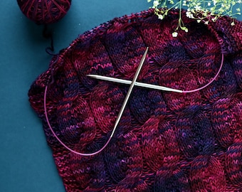 SOLDES ! Aiguilles circulaires métalliques KnitPro Nova 2,00 mm - 4,00 mm