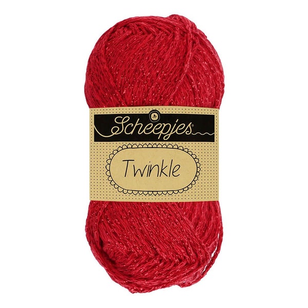 Yarn Scheepjes Twinkle - cotton / polyester knitting yarn crochet yarn with a sparkling glitter effect for knitting and crocheting