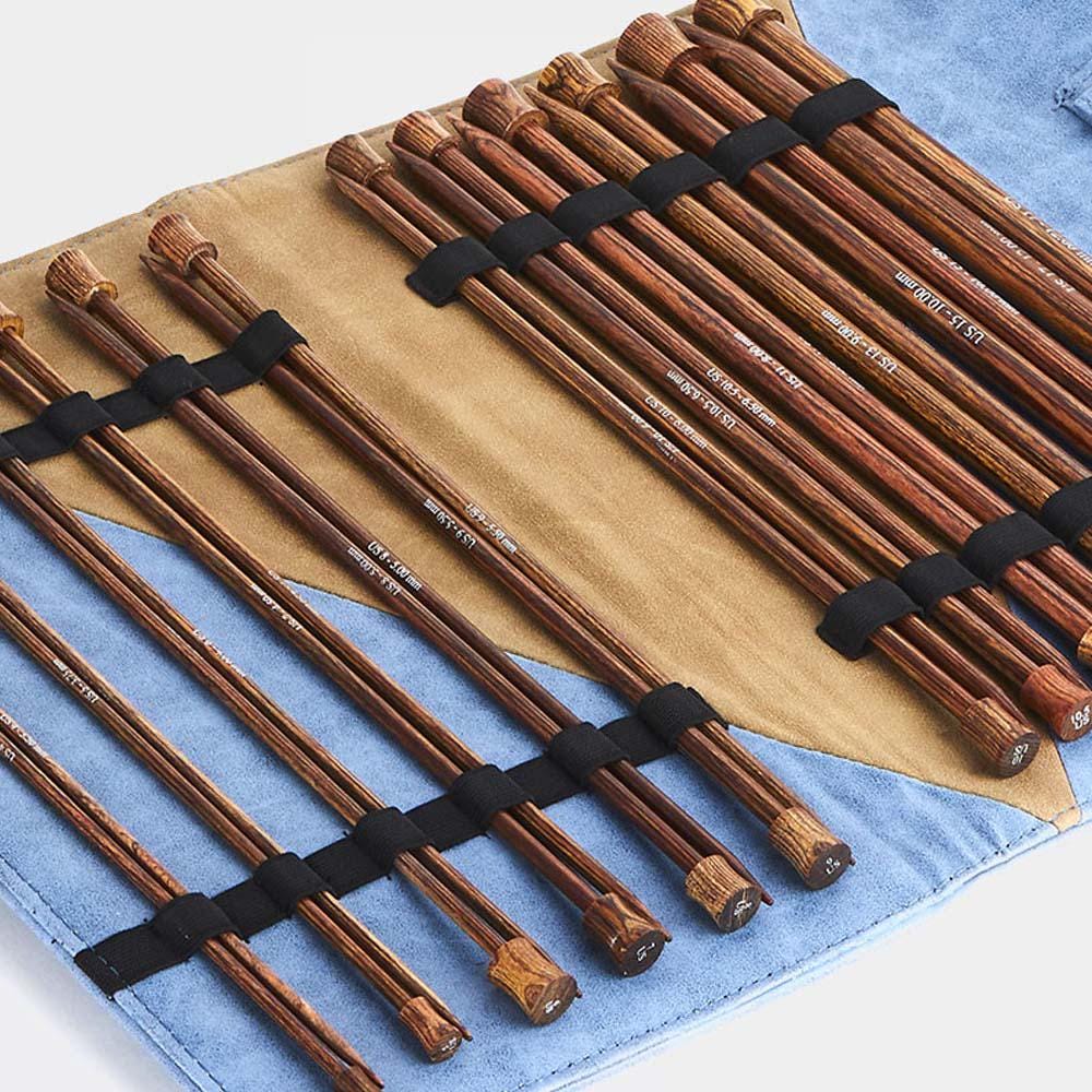 Set Ferri Da Maglia KnitPro Ginger - In Legno Laminato, Punta Liscia, Leggeri - Foto 8