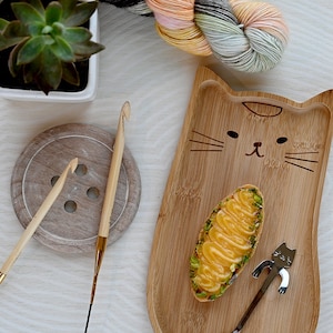 Tunisian Wooden Crochet hook - interchangeable KnitPro Bamboo crochet hook