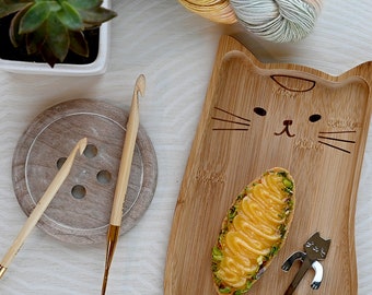 Tunisian Wooden Crochet hook - interchangeable KnitPro Bamboo crochet hook